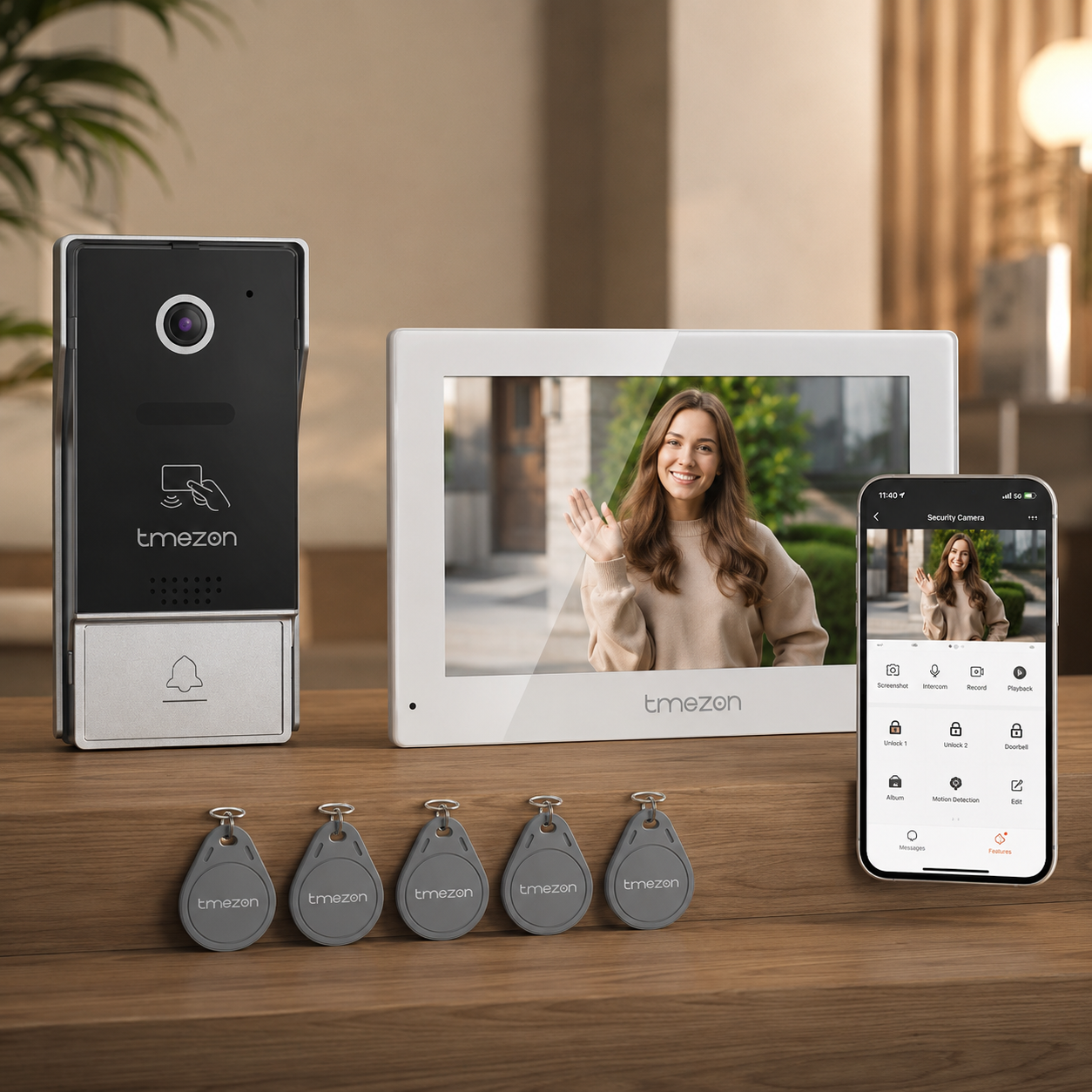 TMEZON Smart Intercom Pro (Sistema de Videoportero WiFi 7")
