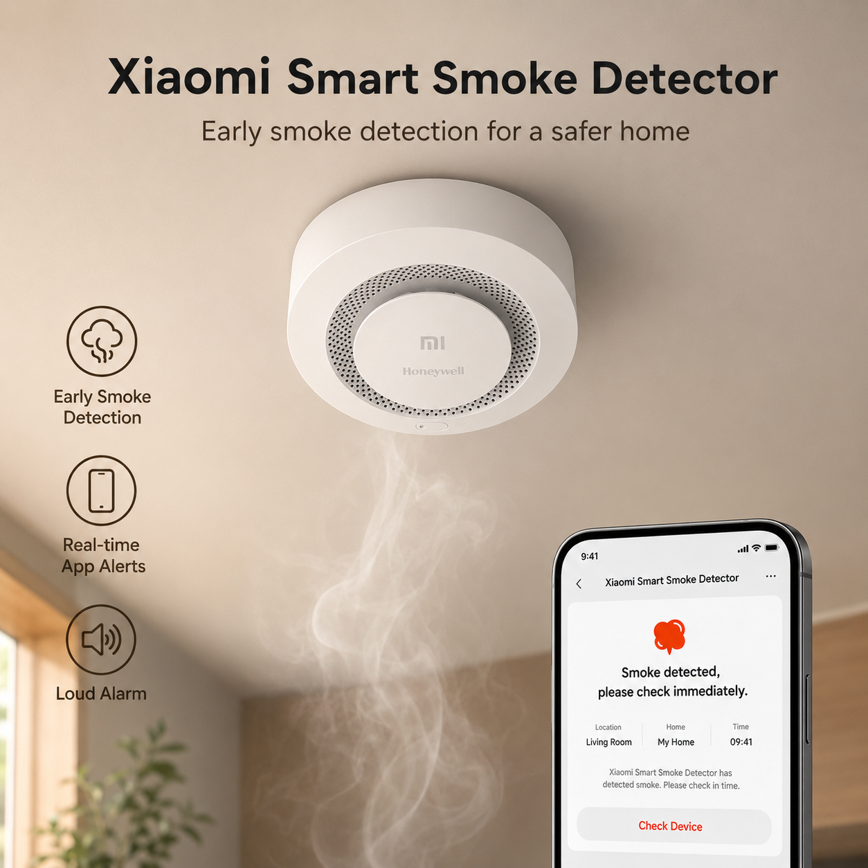 Xiaomi Honeywell Smart Smoke Alarm (Detector de Humo Inteligente)