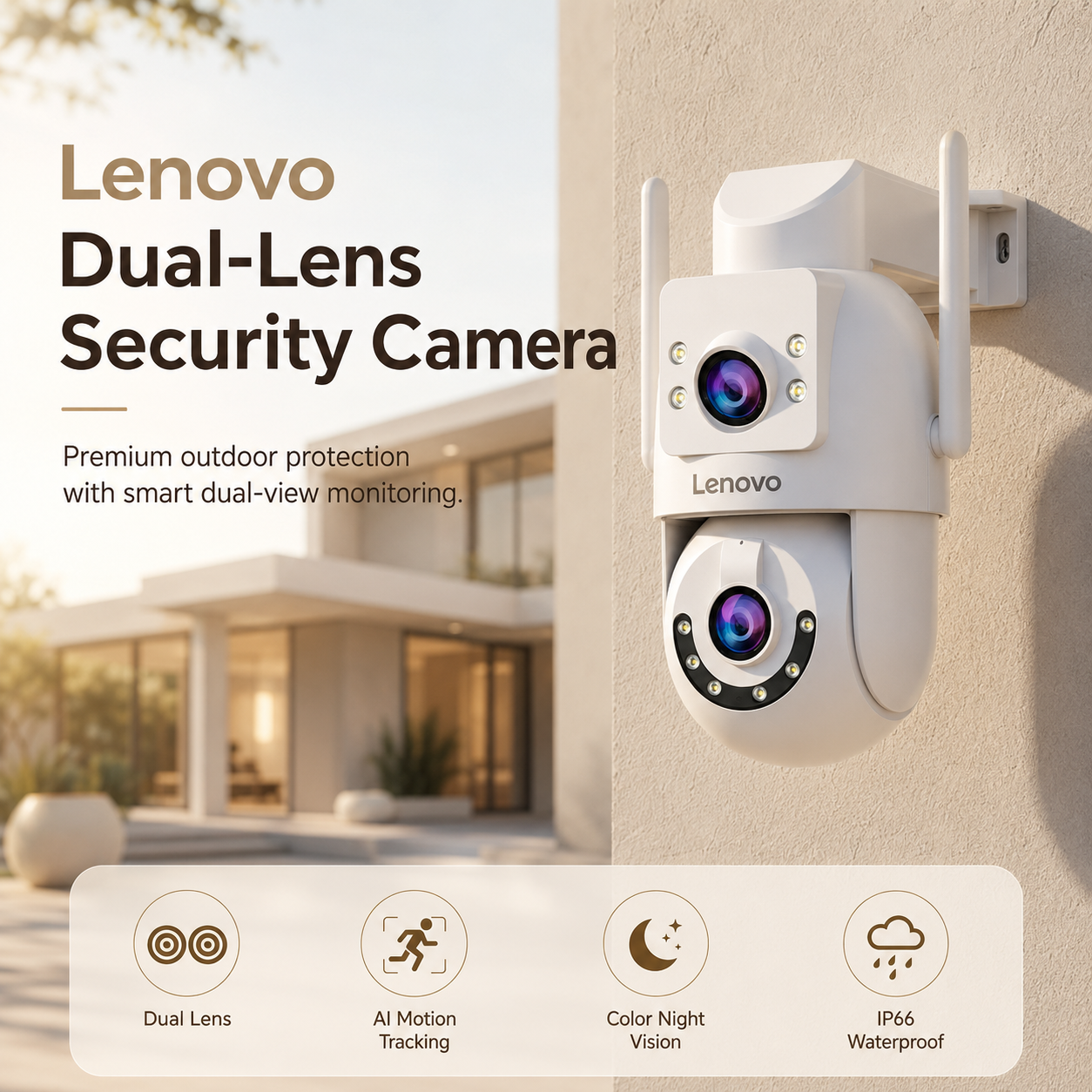 Lenovo Dual Screen 4MP (Cámara Exterior Doble Lente)