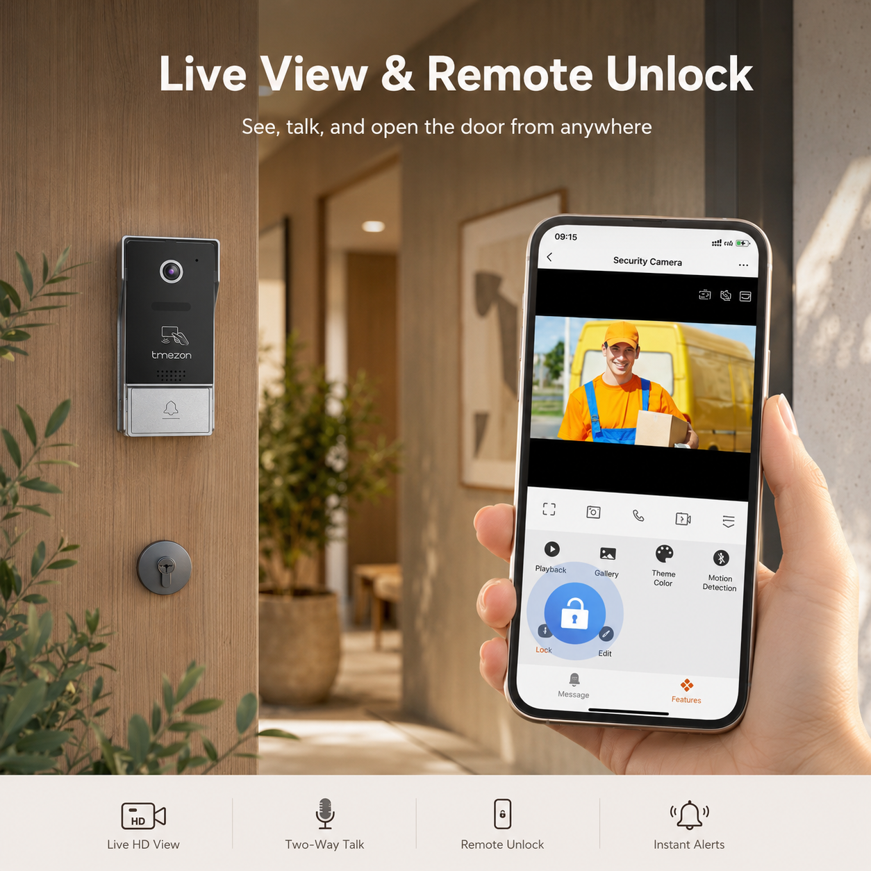 TMEZON Smart Intercom Pro (Sistema de Videoportero WiFi 7")