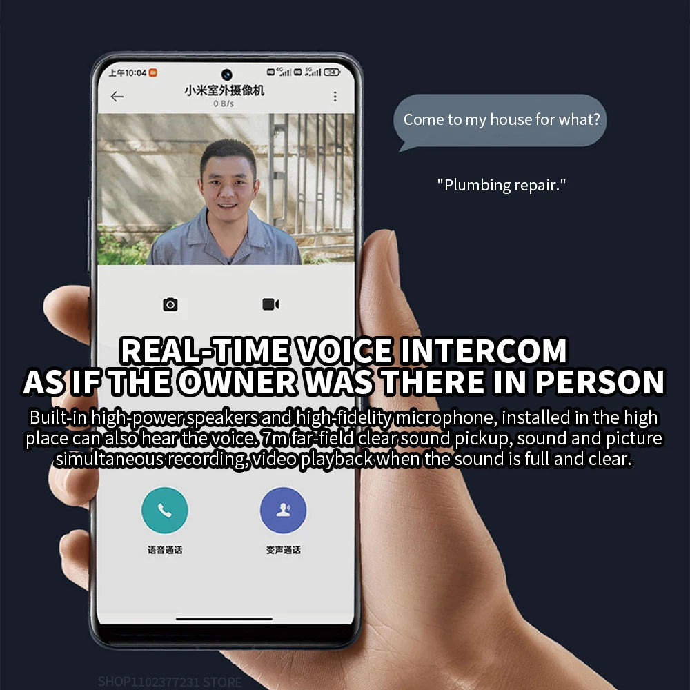 Xiaomi AW300 • Cámara Exterior 2K con Visión Nocturna a Color