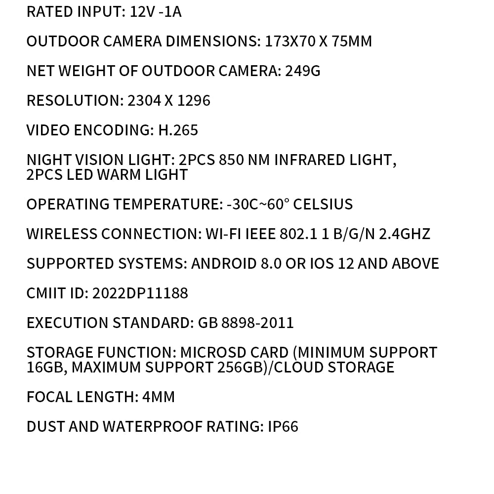 Xiaomi AW300 • Cámara Exterior 2K con Visión Nocturna a Color
