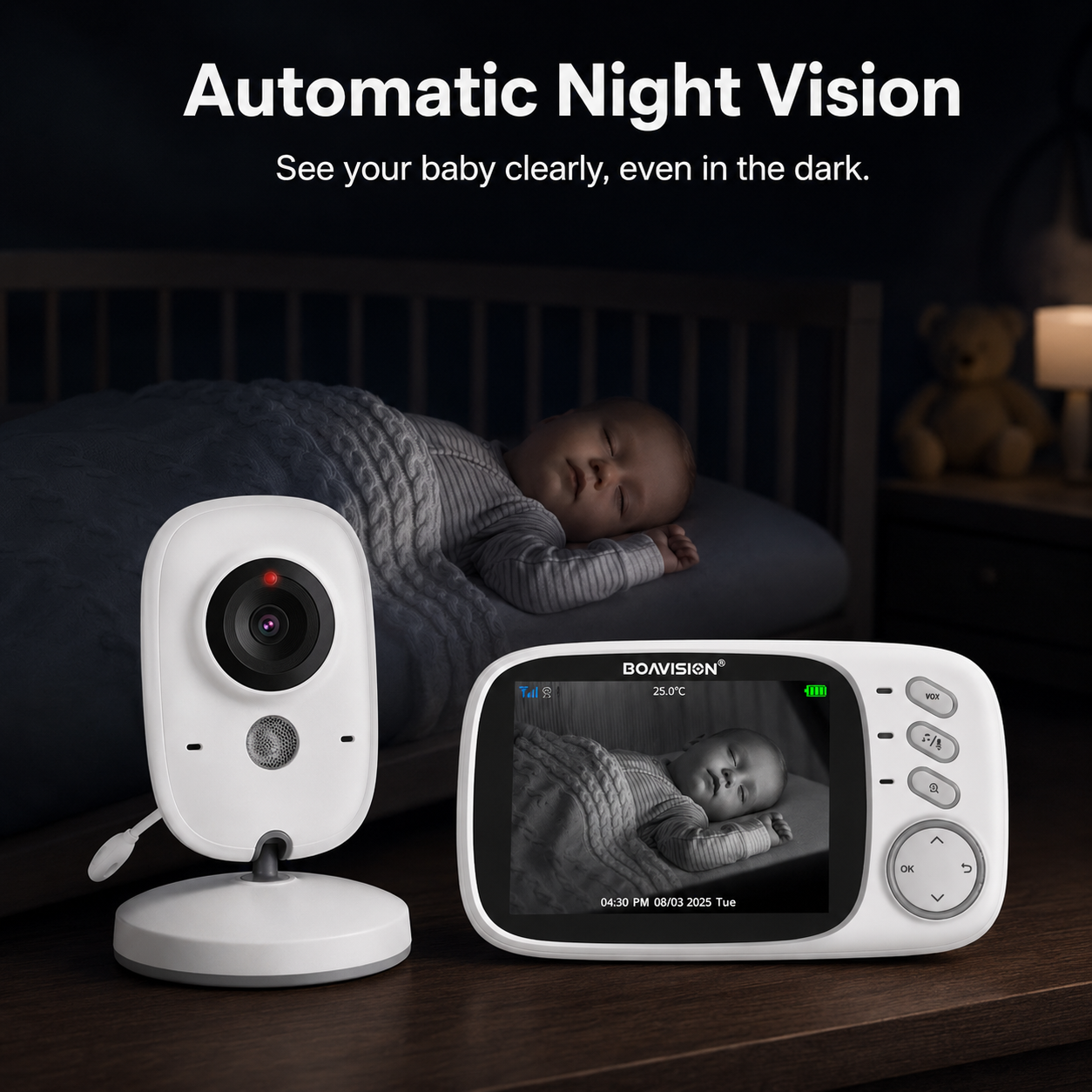 VB603 Smart Baby Monitor (Pantalla Inalámbrica de 3.2")