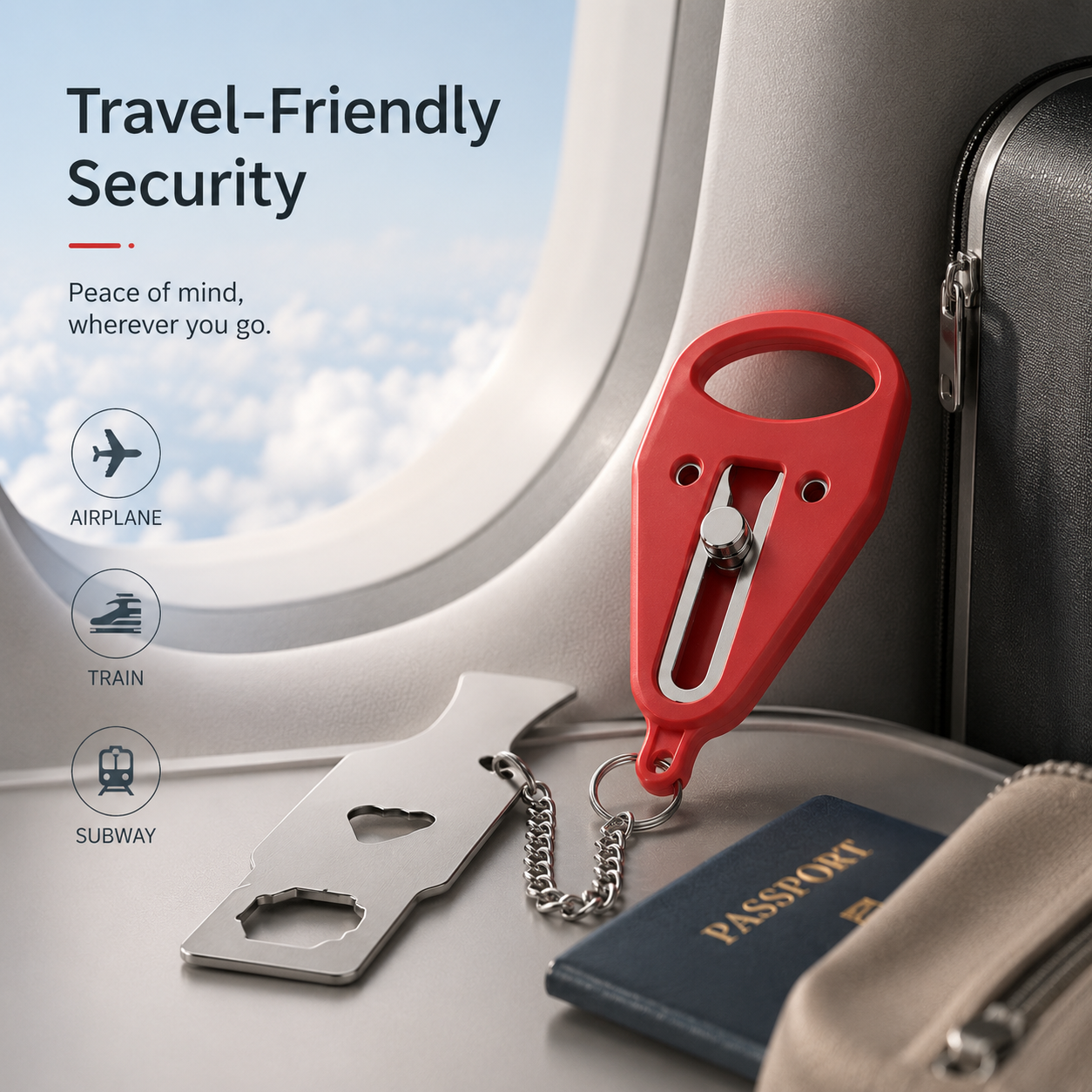TravelLock™ – Cerradura Portátil de Seguridad para Puertas