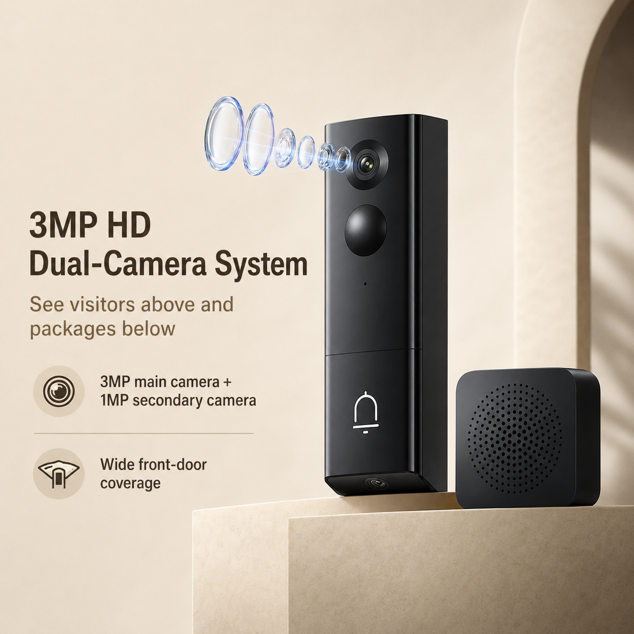 Xiaomi Doorbell 4 • Timbre Inteligente con Doble Cámara y Vista 163°